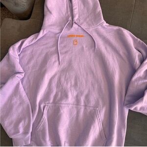 Lonley Ghost Hoodie purple and orange Size Large